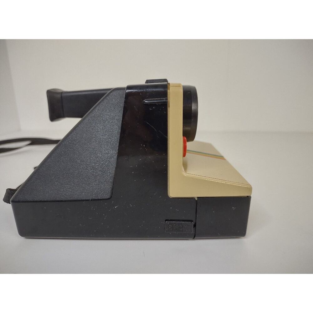 Polaroid One Step Land Camera Rainbow Stripe W/ Strap Retro Untested *READ - Picture 2 of 6